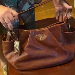 COPY - Prada hobo large bag (Deep Red Color)